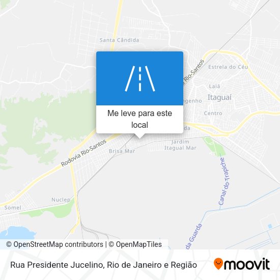 Rua Presidente Jucelino mapa