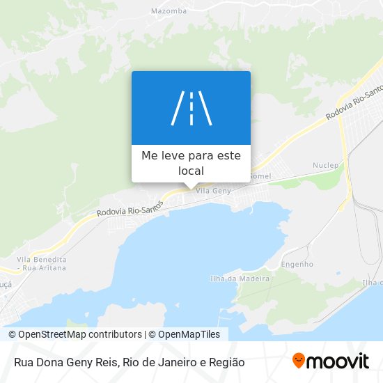 Rua Dona Geny Reis mapa