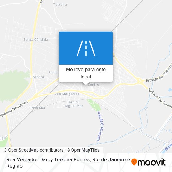 Rua Vereador Darcy Teixeira Fontes mapa