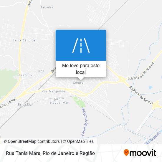 Rua Tania Mara mapa