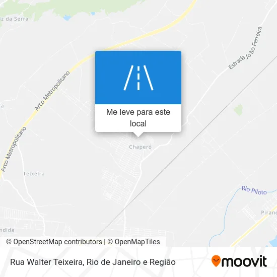 Rua Walter Teixeira mapa