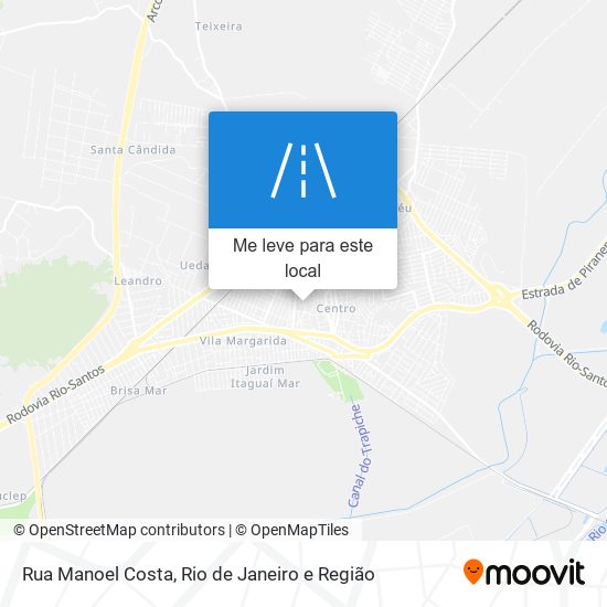 Rua Manoel Costa mapa