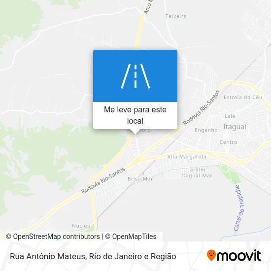 Rua Antônio Mateus mapa