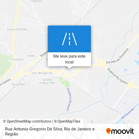 Rua Antonio Gregorio Da Silva mapa