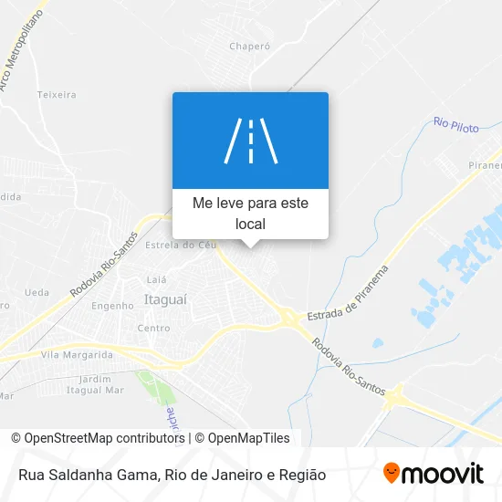 Rua Saldanha Gama mapa