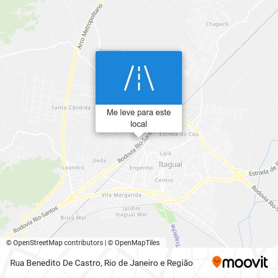 Rua Benedito De Castro mapa