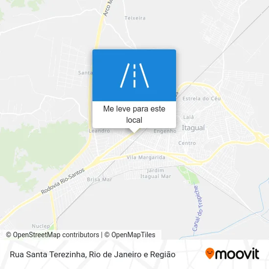 Rua Santa Terezinha mapa