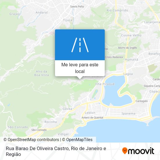 Rua Barao De Oliveira Castro mapa