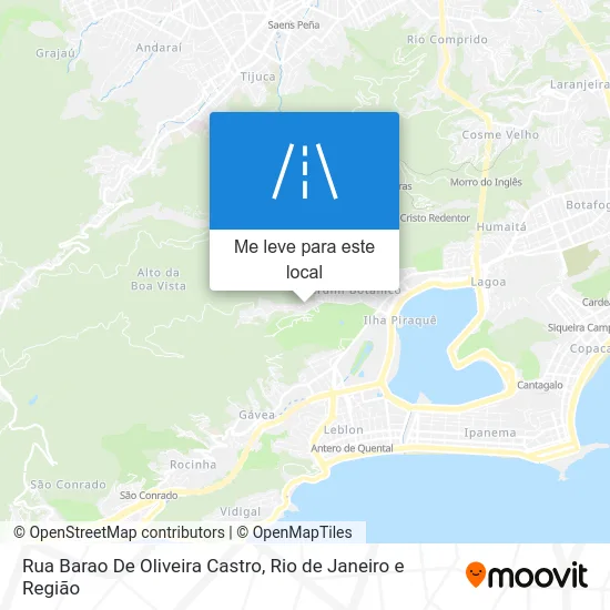 Rua Barao De Oliveira Castro mapa