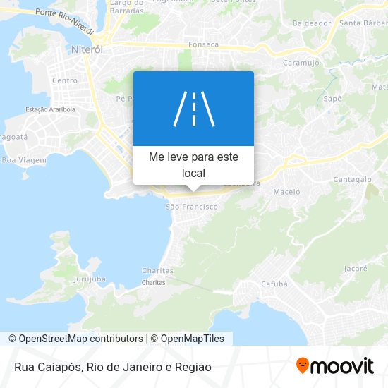 Rua Caiapós mapa