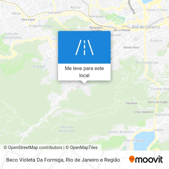 Beco Violeta Da Formiga mapa