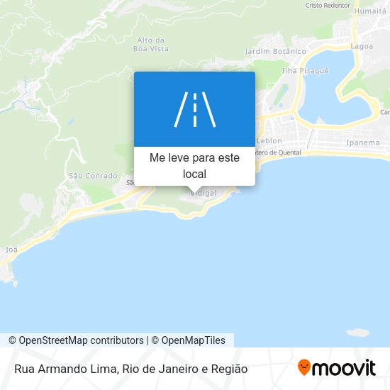 Rua Armando Lima mapa