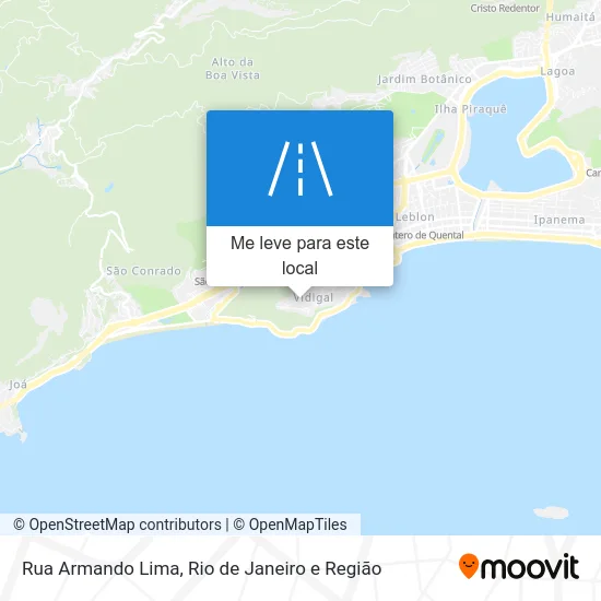 Rua Armando Lima mapa