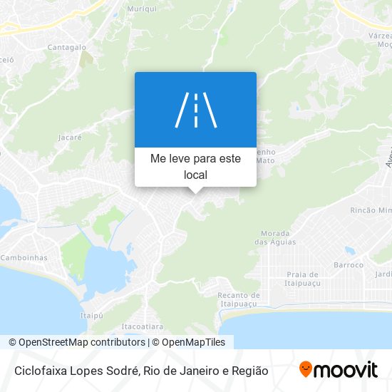 Ciclofaixa Lopes Sodré mapa