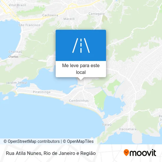 Rua Atila Nunes mapa