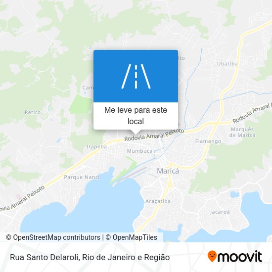 Rua Santo Delaroli mapa