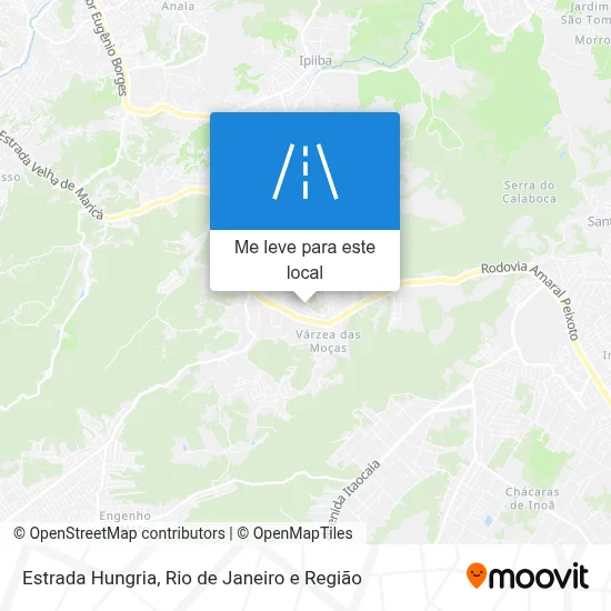 Estrada Hungria mapa