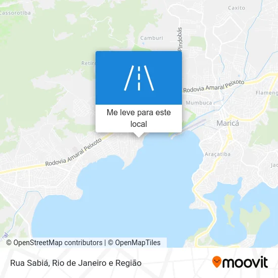 Rua Sabiá mapa