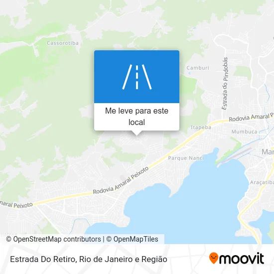 Estrada Do Retiro mapa