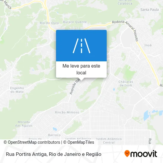 Rua Portira Antiga mapa