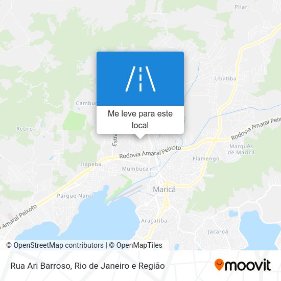 Rua Ari Barroso mapa
