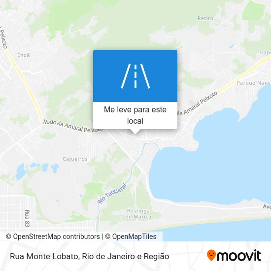 Rua Monte Lobato mapa