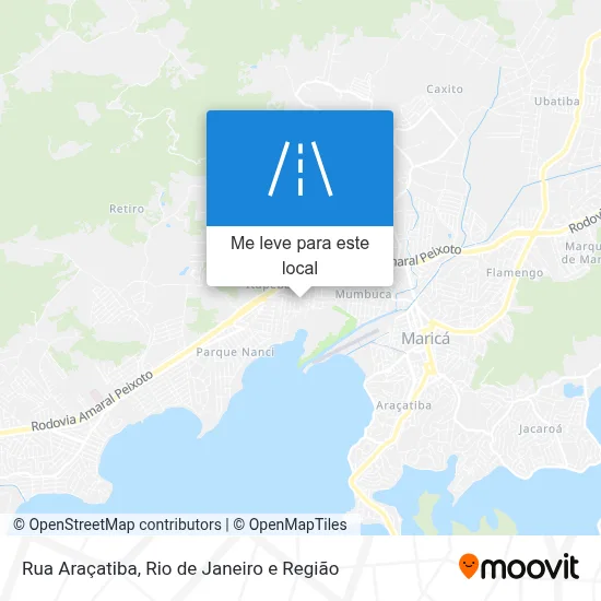 Rua Araçatiba mapa