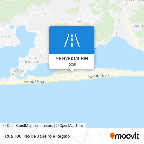Rua 100 mapa