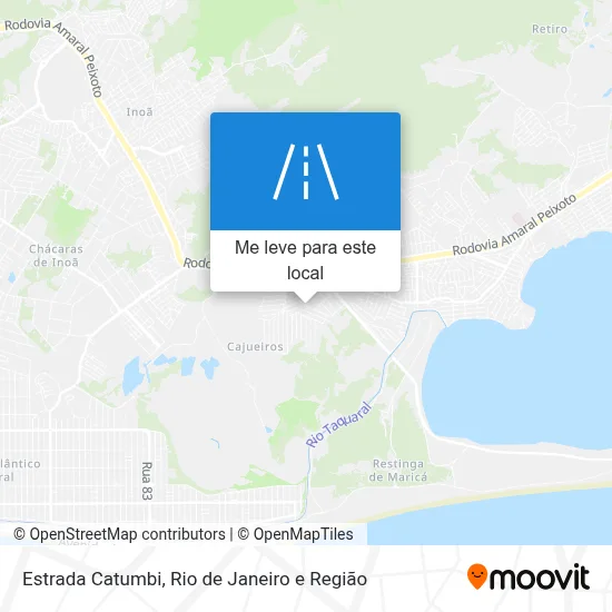 Estrada Catumbi mapa