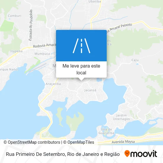 Rua Primeiro De Setembro mapa