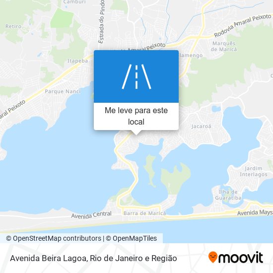 Avenida Beira Lagoa mapa