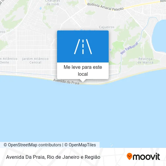Avenida Da Praia mapa