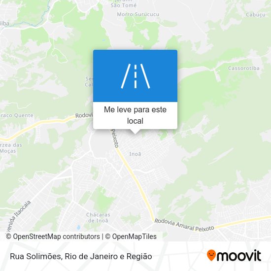 Rua Solimões mapa