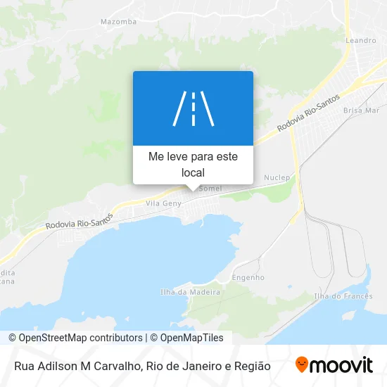 Rua Adilson M Carvalho mapa
