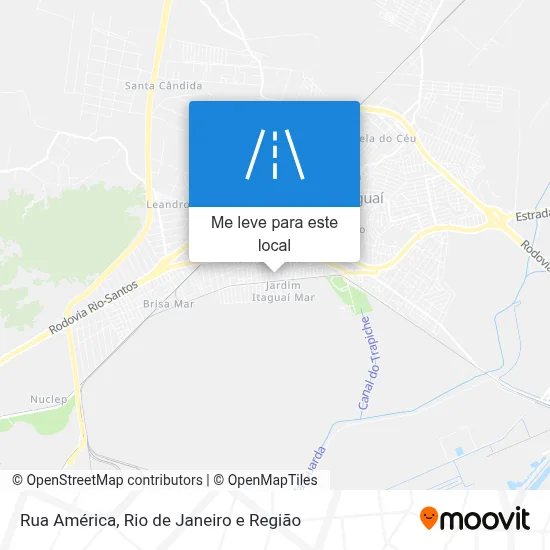 Rua América mapa