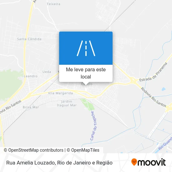 Rua Amelia Louzado mapa