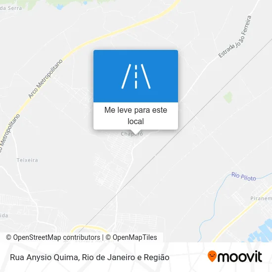 Rua Anysio Quima mapa