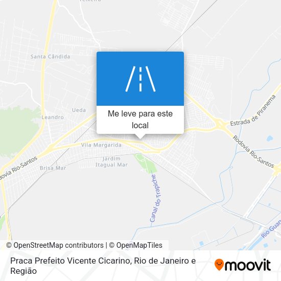 Praca Prefeito Vicente Cicarino mapa