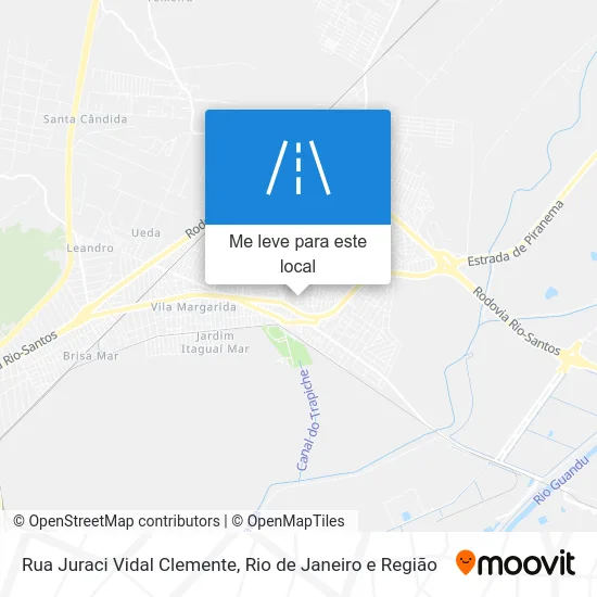 Rua Juraci Vidal Clemente mapa