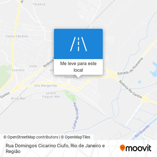 Rua Domingos Cicarino Ciufo mapa