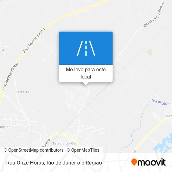 Rua Onze Horas mapa
