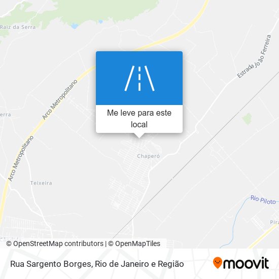 Rua Sargento Borges mapa