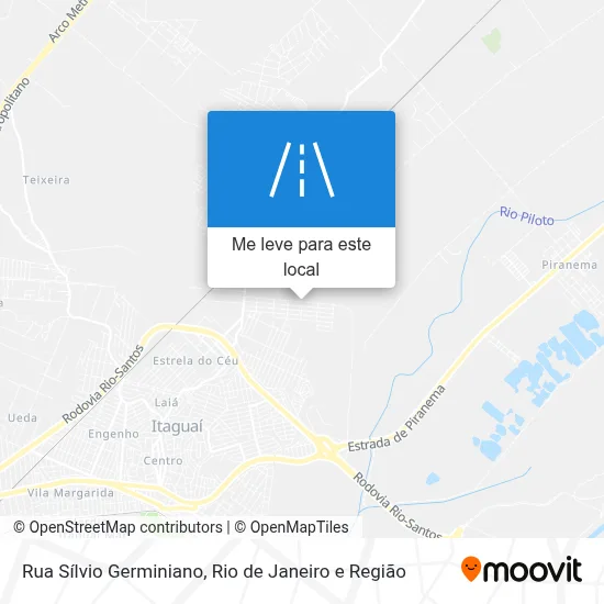 Rua Sílvio Germiniano mapa