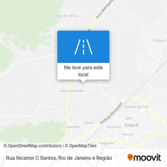 Rua Nicanor C Santos mapa