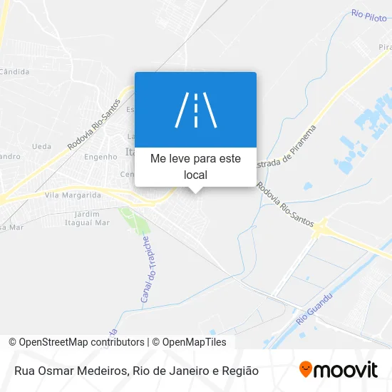 Rua Osmar Medeiros mapa