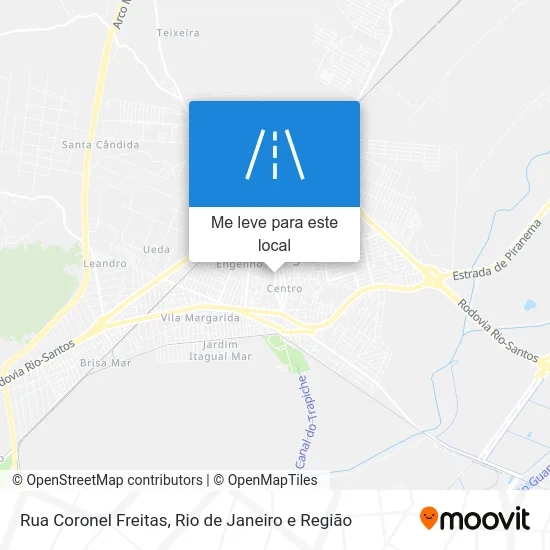 Rua Coronel Freitas mapa