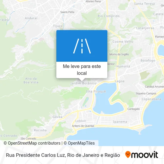 Rua Presidente Carlos Luz mapa