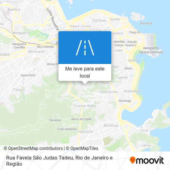 Rua Favela Sāo Judas Tadeu mapa