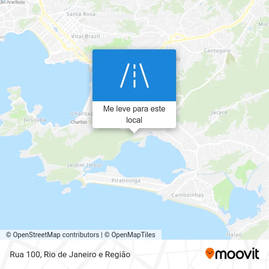 Rua 100 mapa