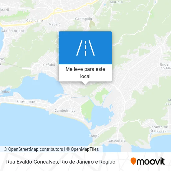 Rua Evaldo Goncalves mapa